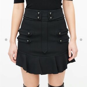 Isabel marant military ruffled skirt